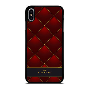 COACH NEW YORK RED GOLD iPhone XS Max Case Cover COACH NEW YORK RED GOLD iPhone XS Max Case Cover