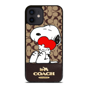 COACH NEW YORK SNOOPY iPhone 12 Mini Case Cover COACH NEW YORK SNOOPY iPhone 12 Mini Case Cover