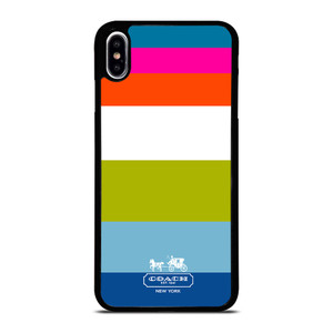 COACH NEW YORK STRIPE iPhone XS Max Case Cover