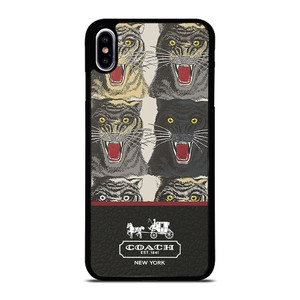 COACH NEW YORK TIGER FACE PATTERN iPhone XS Max Case Cover COACH NEW YORK TIGER FACE PATTERN iPhone XS Max Case Cover