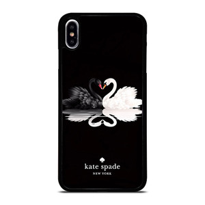 KATE SPADE BLACK WHITE SWAN iPhone XS Max Case Cover