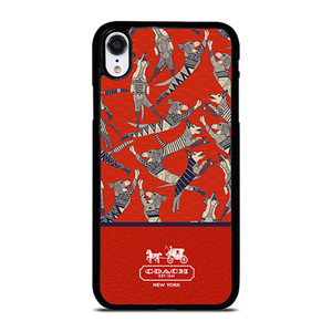 COACH NEW YORK DOG PARTY iPhone XR Case Cover