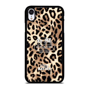 COACH NEW YORK PINK NATION LEPOARD iPhone XR Case Cover