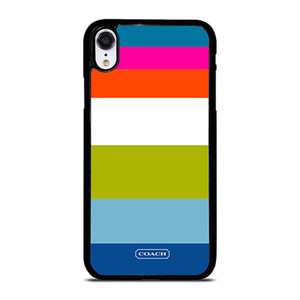 COACH NEW YORK STRIPE 2 iPhone XR Case Cover