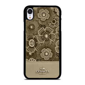 COACH NEW YORK TEA ROSE 2 iPhone XR Case Cover