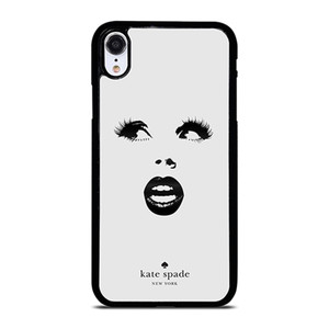 KATE SPADE BLACK WHITE FACE iPhone XR Case Cover