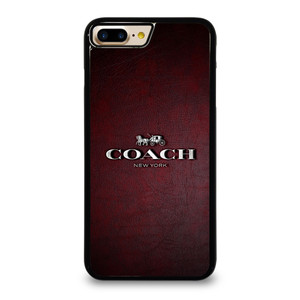 COACH NEW YORK LOGO LEATHER iPhone 7 / 8 Plus Case Cover