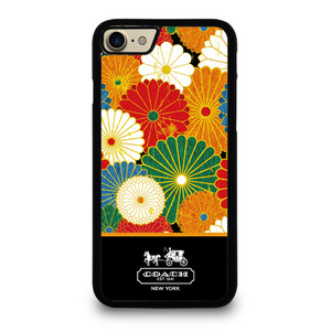 COACH NEW YORK COLORFUL FLORAL LOGO iPhone 7 / 8 Case Cover
