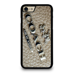 COACH NEW YORK LOGO ON LEATHER iPhone 7 / 8 Case Cover COACH NEW YORK LOGO ON LEATHER iPhone 7 / 8 Case Cover
