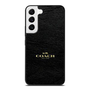 COACH LOGO TEXTURE BLACK Samsung Galaxy S22 Case Cover