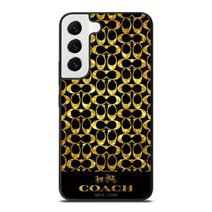 COACH NEW YORK GOLD Samsung Galaxy S22 Case Cover