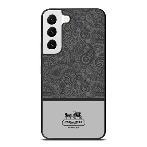 COACH NEW YORK GREY BATIK Samsung Galaxy S22 Case Cover