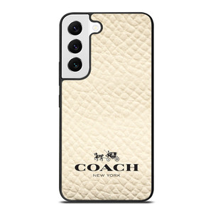 COACH NEW YORK WHITE Samsung Galaxy S22 Case Cover