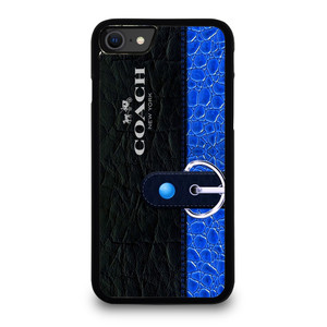 COACH BAG BLUE iPhone SE 2020 Case Cover