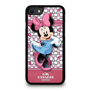 COACH MINNIE MOUSE PINK PATTERN iPhone SE 2020 Case Cover COACH MINNIE MOUSE PINK PATTERN iPhone SE 2020 Case Cover