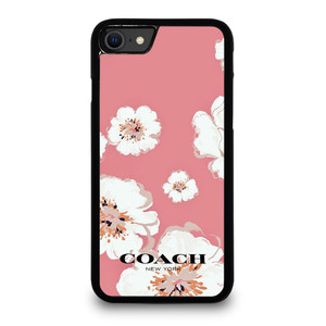 COACH NEW YORK PINK FLOWER iPhone SE 2020 Case Cover