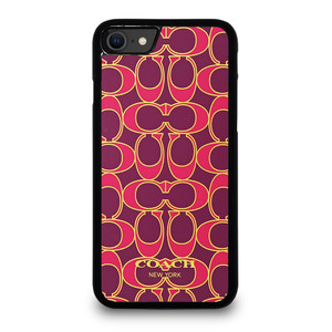 COACH NEW YORK PINK GOLD iPhone SE 2020 Case Cover