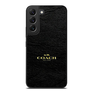 COACH LOGO TEXTURE BLACK Samsung Galaxy S22 Plus Case Cover COACH LOGO TEXTURE BLACK Samsung Galaxy S22 Plus Case Cover