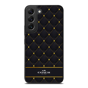 COACH NEW YORK GOLD PATTERN Samsung Galaxy S22 Plus Case Cover