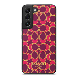 COACH NEW YORK PINK GOLD Samsung Galaxy S22 Plus Case Cover COACH NEW YORK PINK GOLD Samsung Galaxy S22 Plus Case Cover