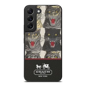 COACH NEW YORK TIGER FACE PATTERN Samsung Galaxy S22 Plus Case Cover COACH NEW YORK TIGER FACE PATTERN Samsung Galaxy S22 Plus Case Cover