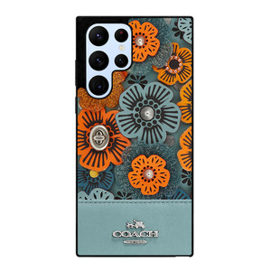 COACH NEW YORK BLUE TEA ROSE Samsung Galaxy S22 Ultra Case Cover