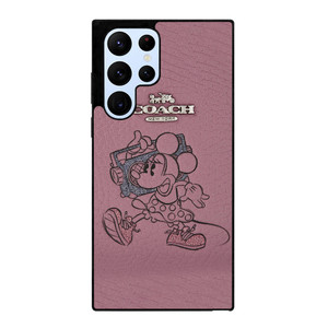 COACH NEW YORK PINK MICKEY MOUSE Samsung Galaxy S22 Ultra Case Cover