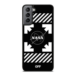 WHITE NASA OFF Samsung Galaxy S21 Plus Case Cover WHITE NASA OFF Samsung Galaxy S21 Plus Case Cover