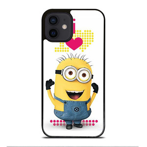 I LOVE MINION iPhone 12 Mini Case Cover I LOVE MINION iPhone 12 Mini Case Cover