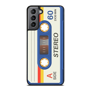 RETRO BLUE STEREO CASETTE TAPE Samsung Galaxy S21 Plus Case Cover