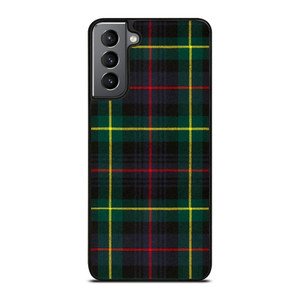 RED YELLOW TARTAN PLAID PATTERN Samsung Galaxy S21 Plus Case Cover