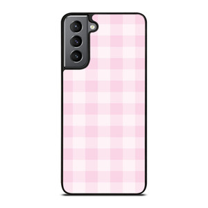 PINK PLAID PATTERN Samsung Galaxy S21 Plus Case Cover