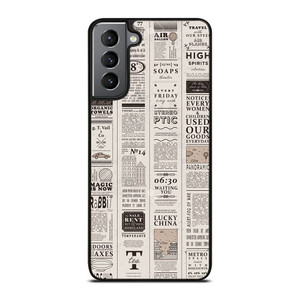 OLD NEWSPAPER PATTERN Samsung Galaxy S21 Plus Case Cover OLD NEWSPAPER PATTERN Samsung Galaxy S21 Plus Case Cover