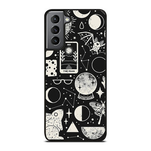 LUNAR PATTERN BLACK WHITE Samsung Galaxy S21 Plus Case Cover