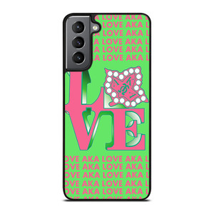 LOVE AKA PINK AND GREEN Samsung Galaxy S21 Plus Case Cover