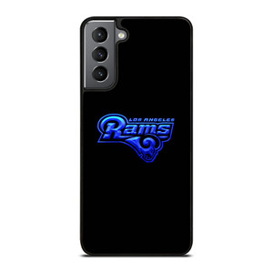 LOS ANGELES RAMS NEON BLUE LOGO Samsung Galaxy S21 Plus Case Cover
