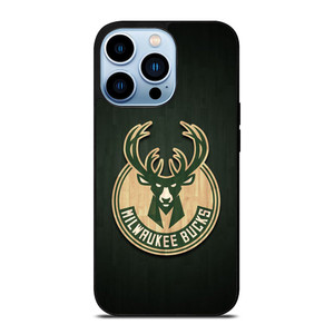 MILWAUKEE BUCKS WOODEN LOGO iPhone 13 Pro Max Case Cover
