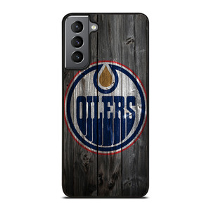 EDMONTON OILERS WOODEN LOGO Samsung Galaxy S21 Plus Case Cover