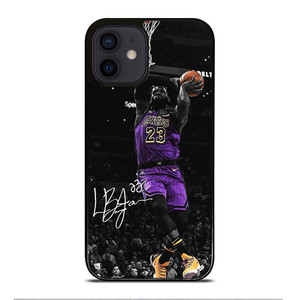 LEBRON JAMES DUNK LA LAKERS iPhone 12 Mini Case Cover LEBRON JAMES DUNK LA LAKERS iPhone 12 Mini Case Cover