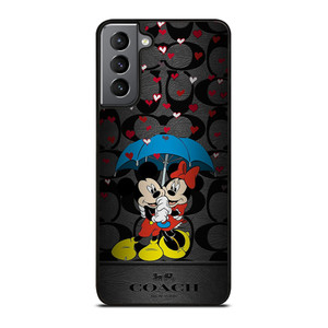 COACH NEW YORK MICKEY MINNIE MOUSE UMBRELLA Samsung Galaxy S21 Plus Case Cover