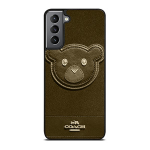 COACH NEW YORK BROWN BEAR Samsung Galaxy S21 Plus Case Cover COACH NEW YORK BROWN BEAR Samsung Galaxy S21 Plus Case Cover
