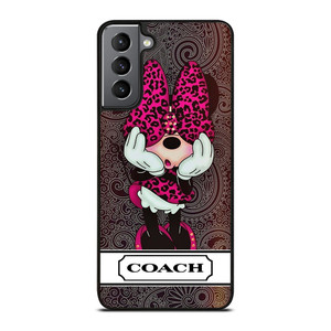 COACH NEW YORK  MINNIE MOUSE CUTE Samsung Galaxy S21 Plus Case Cover