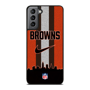 CLEVELAND BROWNS NIKE STRIPE Samsung Galaxy S21 Plus Case Cover CLEVELAND BROWNS NIKE STRIPE Samsung Galaxy S21 Plus Case Cover