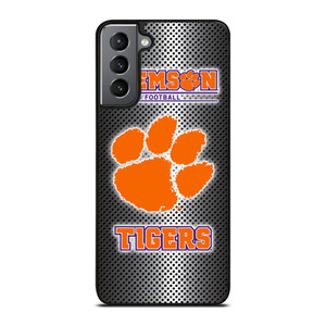CLEMSON TIGERS METAL LOGO Samsung Galaxy S21 Plus Case Cover