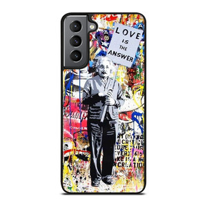 BANKSY EINSTEIN GRAFFITI Samsung Galaxy S21 Plus Case Cover