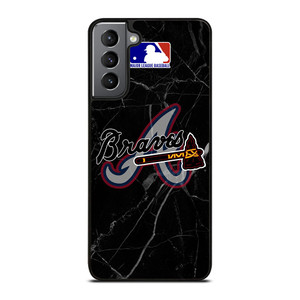 ATLANTA BRAVES BLACK MARBLE LOGO Samsung Galaxy S21 Plus Case Cover ATLANTA BRAVES BLACK MARBLE LOGO Samsung Galaxy S21 Plus Case Cover