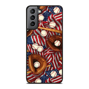 AMERICAN BASEBALL ABSTRACT Samsung Galaxy S21 Plus Case Cover AMERICAN BASEBALL ABSTRACT Samsung Galaxy S21 Plus Case Cover