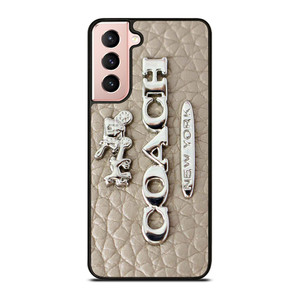 COACH LOGO GLOWING TEXTURE Samsung Galaxy S21 Case Cover