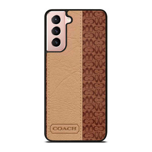 COACH NEW YORK BROWN LEATHER Samsung Galaxy S21 Case Cover COACH NEW YORK BROWN LEATHER Samsung Galaxy S21 Case Cover