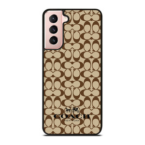 COACH NEW YORK BROWN Samsung Galaxy S21 Case Cover COACH NEW YORK BROWN Samsung Galaxy S21 Case Cover